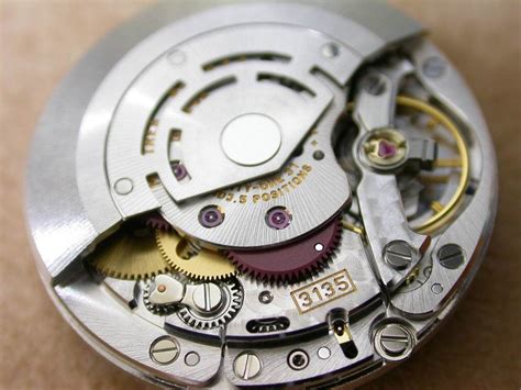 rolex watch movements chart